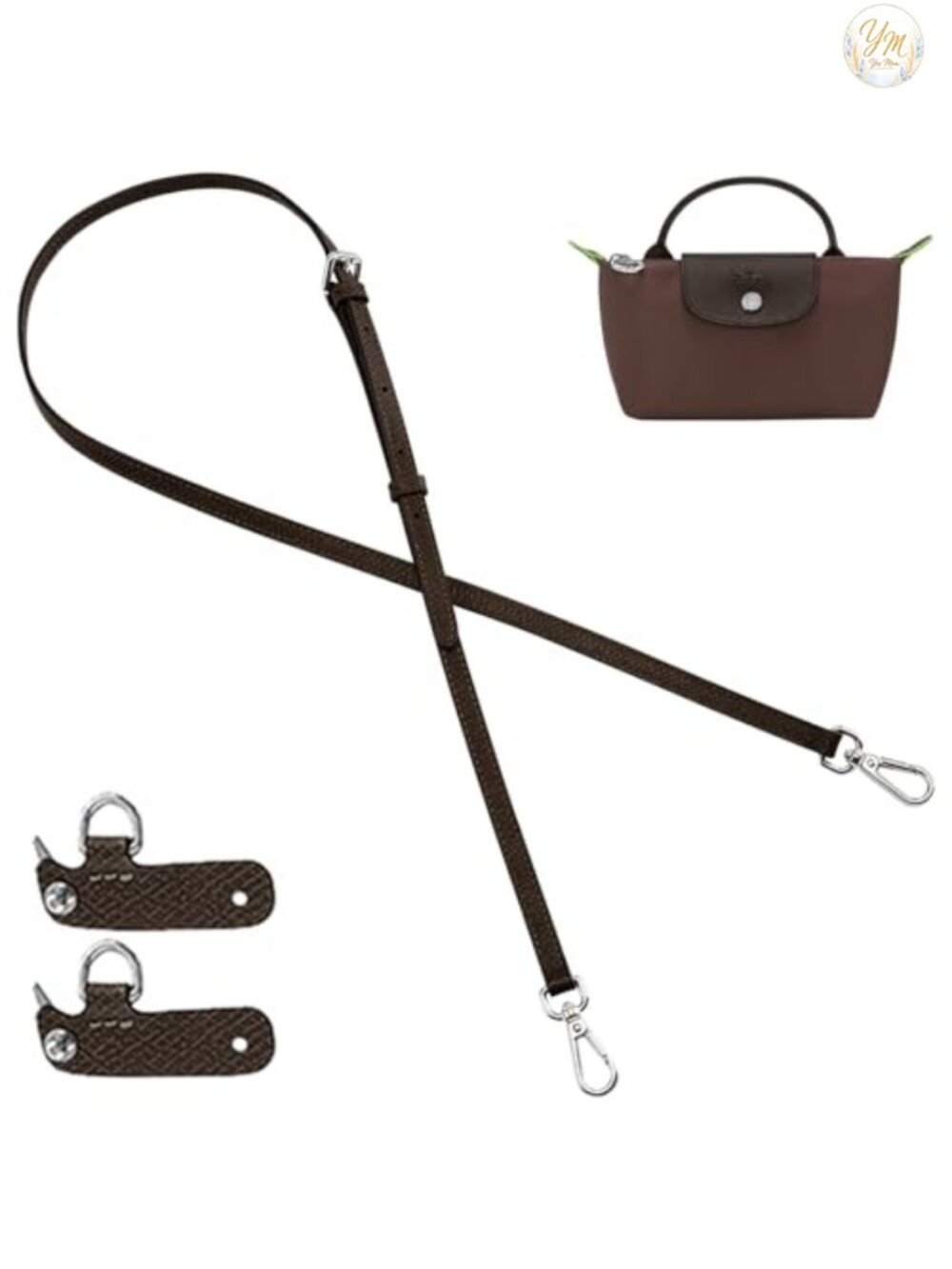 Leather Bag Shoulder Strap Replacement Crossbody Adjustable Conversion Kit for